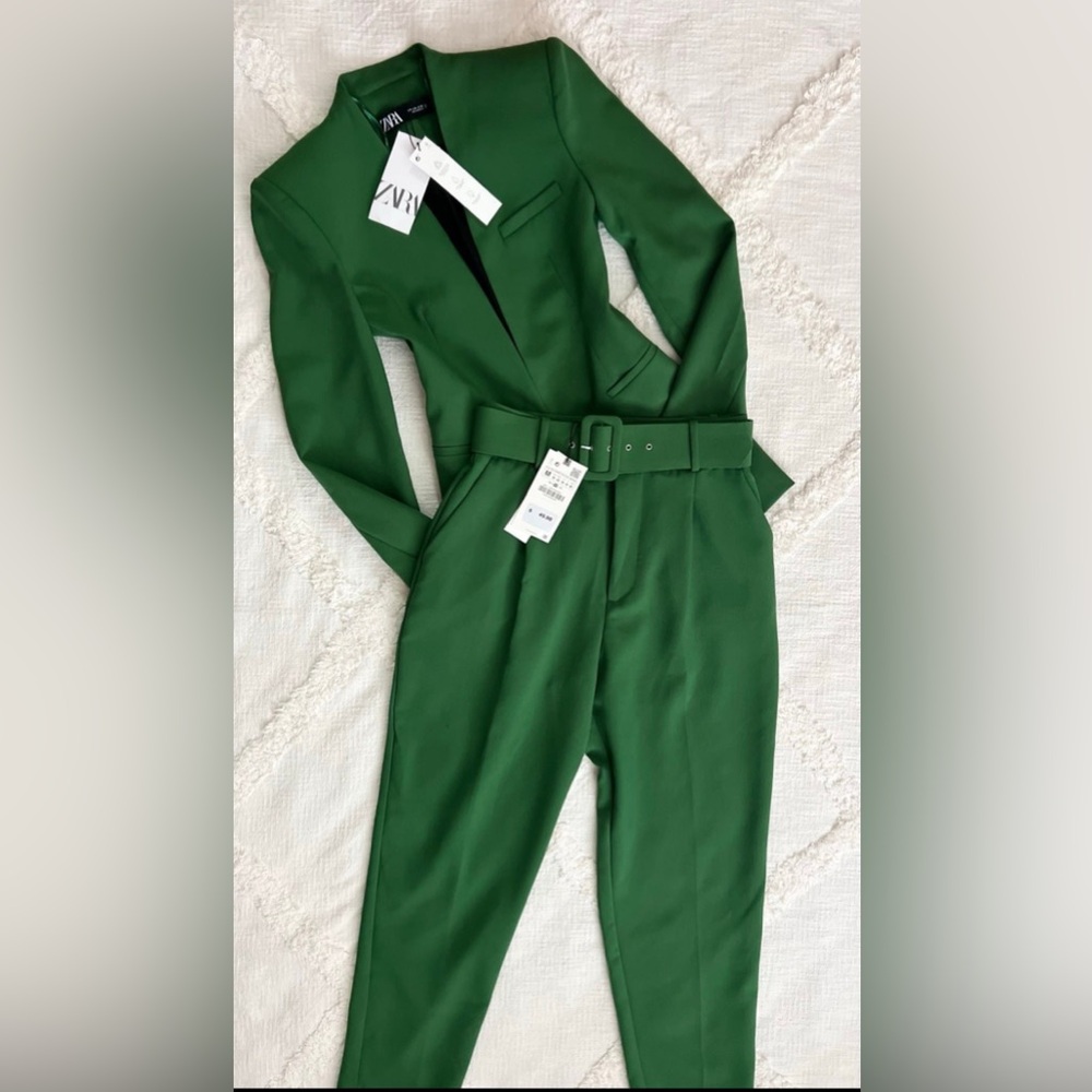 Zara Emerald Green Suit Set - Picture 2 of 11